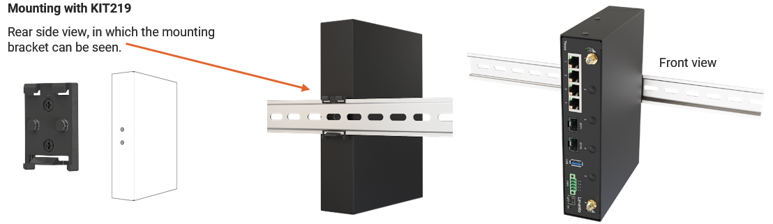 Levanto 5218 - Din rail mounting with KIT219