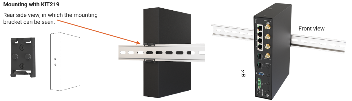 Levanto 5518 -  DIN mounted with KIT219