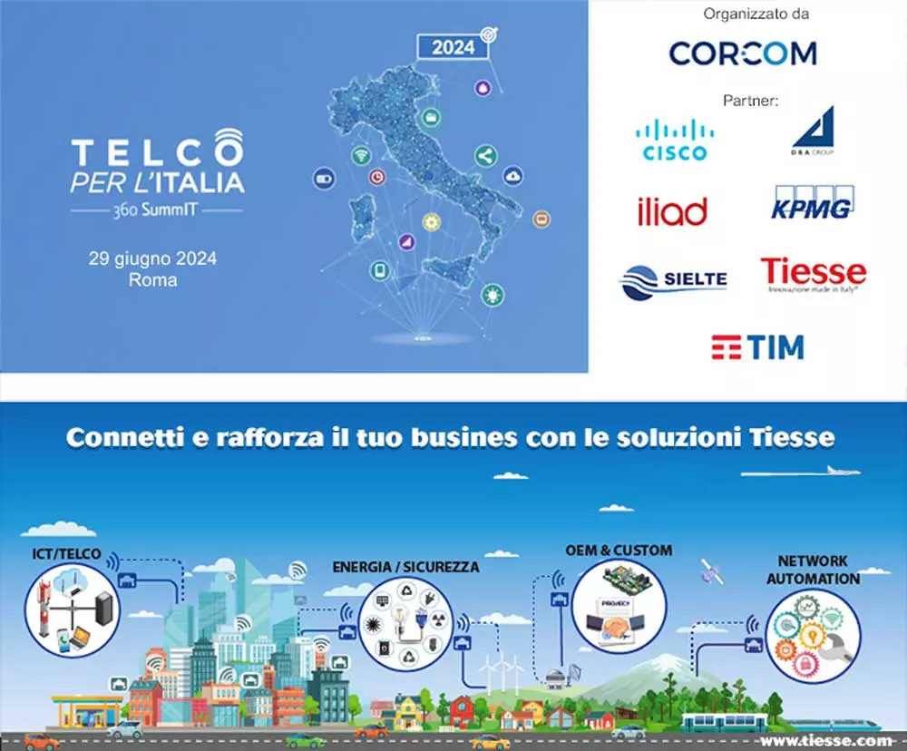 Tiesse sponsor di Telco per l’Italia